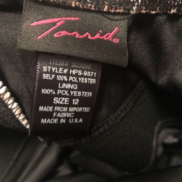 Torrid Leopard Strapless Dress Animal Print Sz 12 - Picture 7 of 7